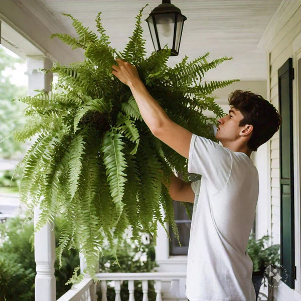 UV Resistant Lifelike Artificial Boston Fern For Outdoors 0