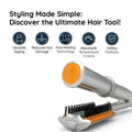 2-in-1 Rotating Hair Brush – Auto-Spin Styling Smoothing & Straightening 3
