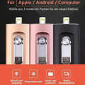3-in-1 USB Flash Drive – Compatible with iPhone Android & PC Storage 4