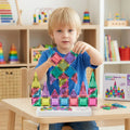 Compact Magnetic Tiles – 40-Piece Travel Set