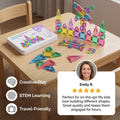 Compact Magnetic Tiles – 40-Piece Travel Set