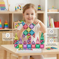 Compact Magnetic Tiles – 40-Piece Travel Set