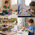 Compact Magnetic Tiles – 40-Piece Travel Set