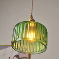 Elegant Hanging Lamp | Glass Pendant Light with Brass Fixture | Adjustable Height for Cozy Kitchen Ambiance 4