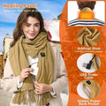 Heated Scarf with USB Power, Soft Fleece Fabric, Three Adjustable Temperature Settings, Unisex Neck Wrap