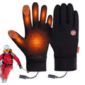Heated Winter Gloves for Men with Touchscreen Fingertips, Non-Slip Grip, Zipper Closure – Best Winter Work Gloves
