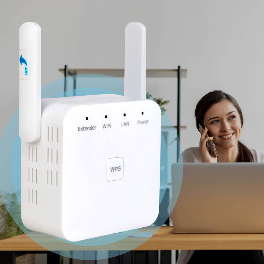 HomeReach Dual-Band WiFi Range Extender — Signal Booster