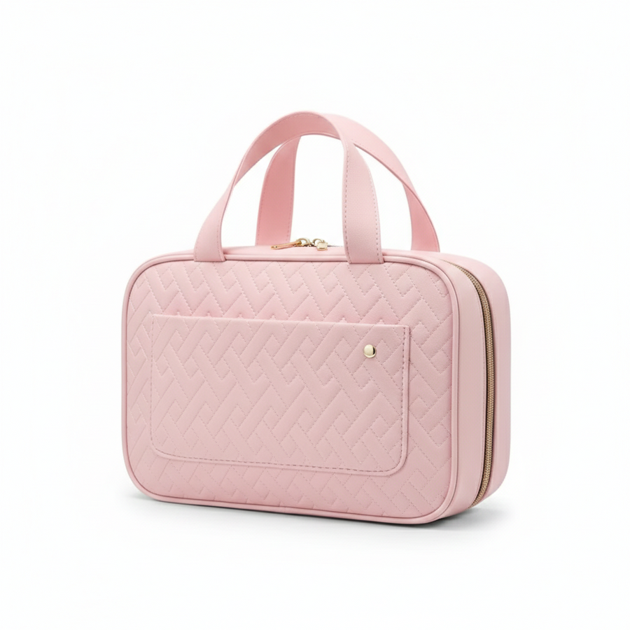 LuxeCarry | Beauty Organizer with Lay-Flat Design & Spill-Proof Material | Effortless Makeup Storage for On-the-Go 0