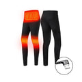 Men's Electric Heated Thermal Underwear Set with USB Power and Flatlock Seams – Soft Knit Thermal Wear for Cold Weather