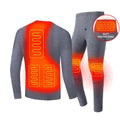 Men's Electric Heated Thermal Underwear Set with USB Power and Flatlock Seams – Soft Knit Thermal Wear for Cold Weather