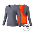 Men's Electric Heated Thermal Underwear Set with USB Power and Flatlock Seams – Soft Knit Thermal Wear for Cold Weather