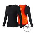 Men's Electric Heated Thermal Underwear Set with USB Power and Flatlock Seams – Soft Knit Thermal Wear for Cold Weather