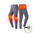 Men's Electric Heated Thermal Underwear Set with USB Power and Flatlock Seams – Soft Knit Thermal Wear for Cold Weather