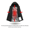 Men's Heated Puffer Jacket with Adjustable Temperature Control and Built-In Hood – Lightweight Synthetic Insulation Winter Coat