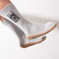 Men's Rechargeable Heated Socks with Non-Slip Soles and Adjustable Heat Settings for Foot Warmth