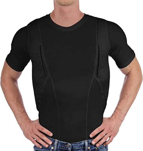 Men/women's Concealed Leather Holster T-shirt 1
