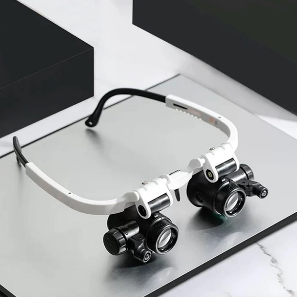 Precision Magnifying Glass | LED Magnifier with 8X, 15X, 23X Magnification | Ideal for Jewelry Inspection and Crafting 0