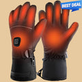 Rechargeable Heated Gloves for Men and Women - 3 Adjustable Heat Settings - Ideal for Skiing and Outdoor Activities