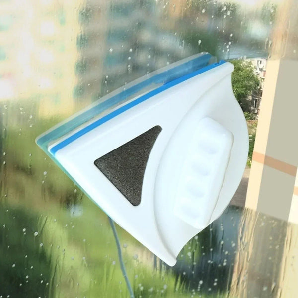Aqua Magnetic Double-Sided Window Cleaner — Streak-Free & Ladder-Free