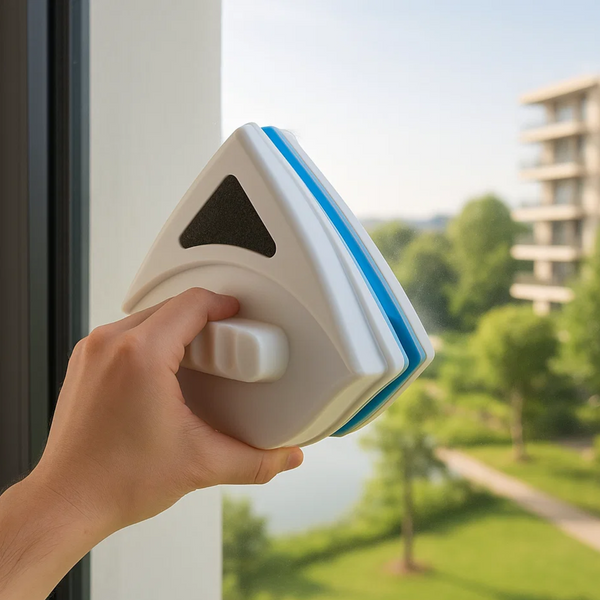 Aqua Magnetic Double-Sided Window Cleaner — Streak-Free & Ladder-Free