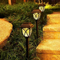 Solar Outdoor Lanterns - Elegant Garden Stake Light with Warm LED Glow, Weather-Resistant Solar-Powered Pathway Illumination