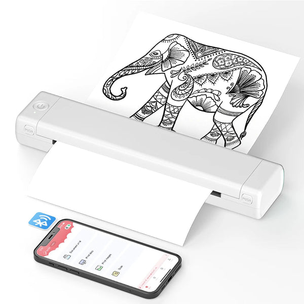 Thermal Printer MK500 | Portable A4 Inkless Bluetooth Printer for Phone 1