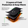 Thermal Windproof Winter Gloves with Touchscreen Compatibility and Non-Slip Silicone Palm for Outdoor Use