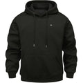 USB-Powered Heated Hoodie with Smart Temperature Control, Full-Zip Design, Adjustable Hood, Unisex Sweatshirt for Cold Weather