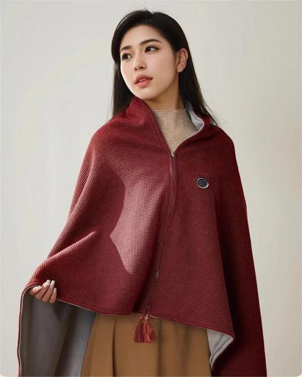 USB-Powered Heated Shawl with Adjustable Temperature – Portable Multi-Purpose Warmth for Indoor and Outdoor Use