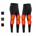 USB Heated Thermal Underwear Set with Multiple Heating Zones and Adjustable Temperature for Cold Weather