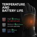 Unisex Heated Gloves with Quick Heat Activation and Adjustable Temperature Levels for Cold Weather – Ideal for Skiing and Outdoor Activities