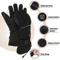 Unisex Heated Gloves with Quick Heat Activation and Adjustable Temperature Levels for Cold Weather – Ideal for Skiing and Outdoor Activities