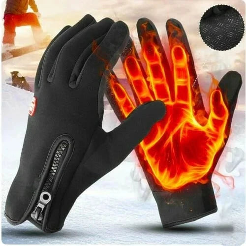 Waterproof Winter Gloves with Touchscreen and Fleece Lining for Warmth and Grip